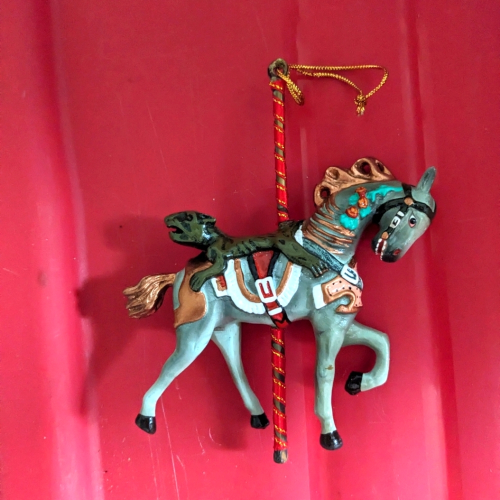 Rare Kurt Adler 1988 The Smithsonian Collection Carousel Animals | Vintage Horse